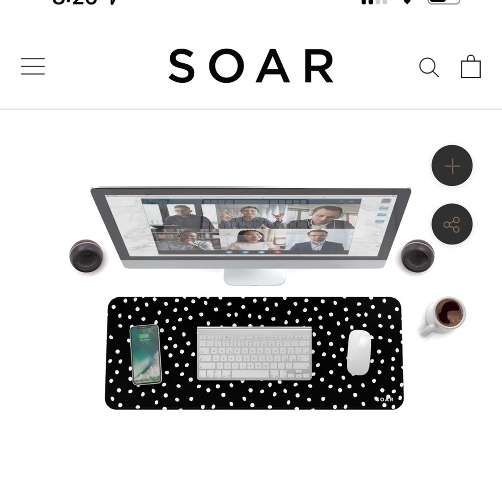 NWT Soar Polka Dot Desk Roll